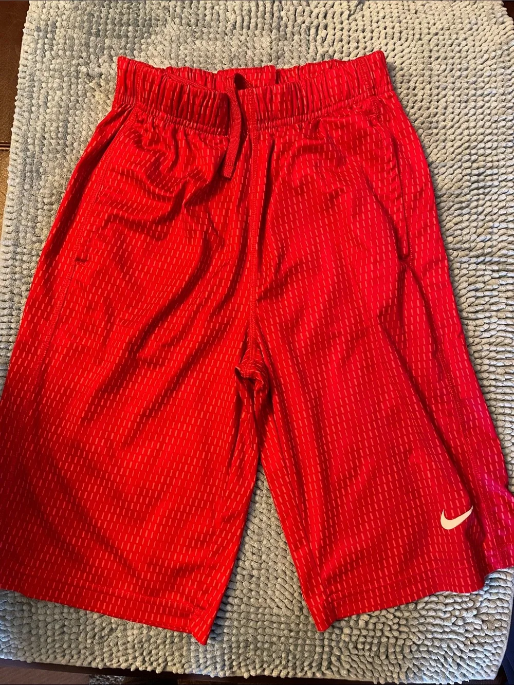 Nike Kids Red and Black Athletic Shorts Two-Pack
